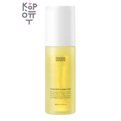 Tenzero Intense Bubble Toner - Тонер для лица, шеи и зоны декольте с Витаминами, 140 мл