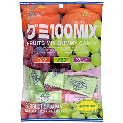 Мармелад жевательный микс из 3 вкусов Kasugai mix gummy candy, 102гр. 