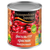 Белгородские овощи - Фасоль красная натуральная консервированная 400гр.*12шт.   1