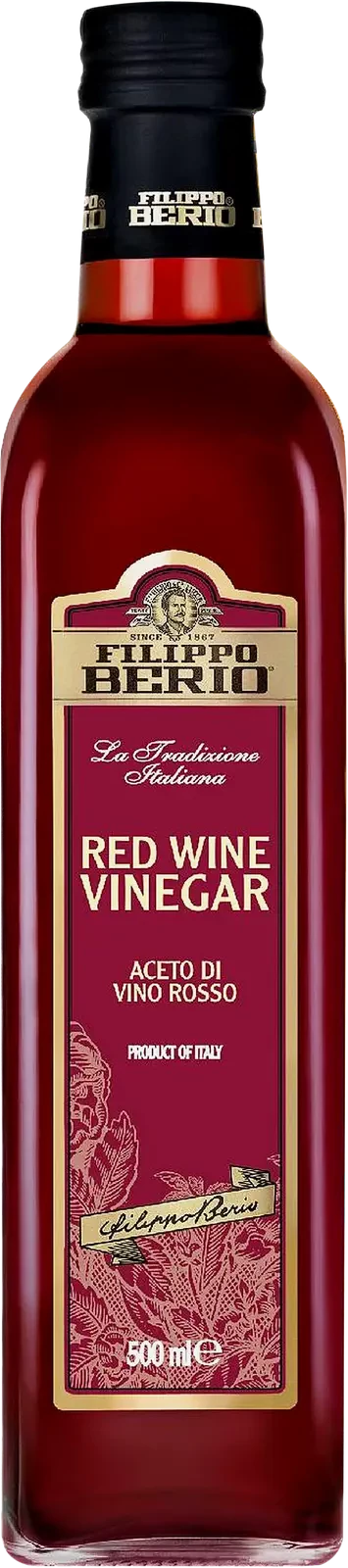 Filippo Berio — Уксус винный красный в стеклянной бутылке 500 мл