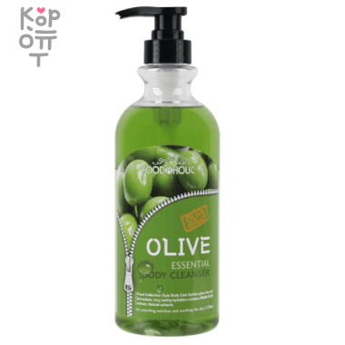 Увлажняющий и питательный гель для душа с экстрактом оливы FOODAHOLIC, 750мл.  &mdash; Корейские товары для всей семьи(КорОпт)