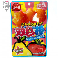 Карамель леденцовая Two Colors Lollipop с взрывным вкусом спелых Яблок