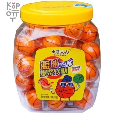 Мармелад Deer DaDa в форме Баскетбольного мяча, заполненный фруктовым джемом — Корейские товары для всей семьи(КорОпт)