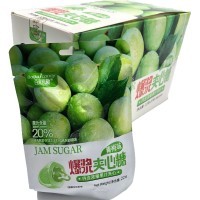 Конфеты Baijia Candy со вкусом Зеленого Яблока, наполненные начинкой из концентрированного фруктового сока