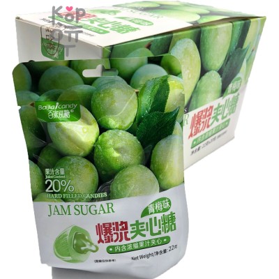 Конфеты Baijia Candy со вкусом Зеленого Яблока, наполненные начинкой из концентрированного фруктового сока