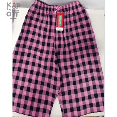 Шорты женские WHITE CHECK 5 средние(середина колена), хлопок, 44-48р. Ю.Корея — Корейские товары для всей семьи(КорОпт)