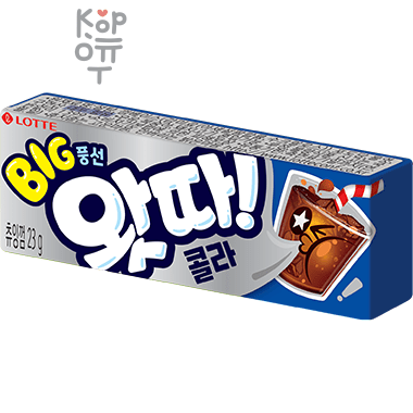 LOTTE WHATTA Big Bubble Gum Cola - Жевательная резинка со вкусом Колы, 23гр.