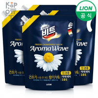 CJ LION Beat Aroma Wave Chamomile - Жидкое средство для стирки, Для автоматических стиральных машин и ручной стирки с ароматом Ромашки.