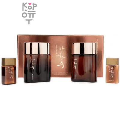 JaHwangSu Homme Mens Skin Care 2 Set - Антивозрастной набор для мужчин со стволовыми клетками (тонер+лосьон).