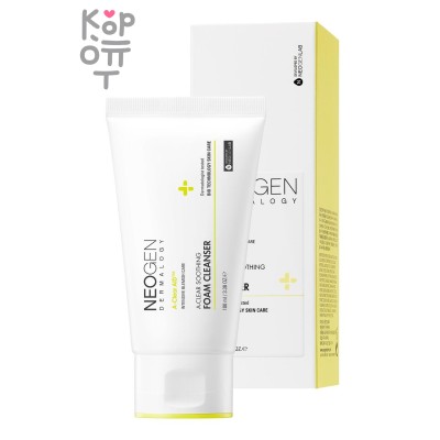Neogen Dermalogy Dermatology A-Clear Aid Soothing Foam Cleanser - Успокаивающая пенка для умывания проблемной кожи лица 100 мл