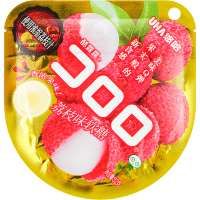 UHA CORORO Fruit Juice Gummy Lychee - Жевательные конфеты, в японском стиле, с фруктовым соком и со вкусом Личи, 52гр.