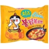 Лапша сублимированная SamYang Buldak Hot Chicken Flavor Ramen Cheese - со вкусом жареной курицы и сыра(острая), 140гр., купить с доставкой на дом фото 2 &mdash; Корейские товары для всей семьи(КорОпт)
