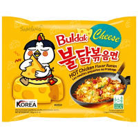 Лапша сублимированная SamYang Buldak Hot Chicken Flavor Ramen Cheese - со вкусом жареной курицы и сыра(острая), 140гр.