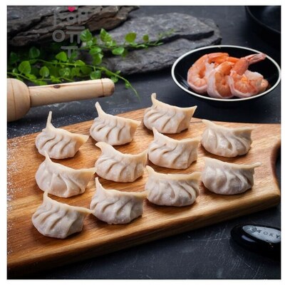 Пельмени Гедзе с креветкой, ручной лепки, замороженные, Токио, 450гр.