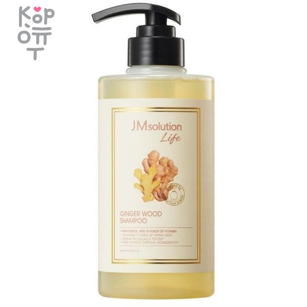JMsolution Life Ginger Wood Shampoo - Глубокоочищающий шампунь для волос с экстрактом имбирного дерева 500мл.  , купить с доставкой на дом фото 1 &mdash; Корейские товары для всей семьи(КорОпт)