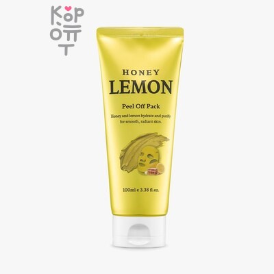 Meloso Honey Lemon Glow Tox Peel Off Pack — Маска, -пленка Осветляющая пигментацию с экстрактом Лимона и Меда, 100 г
