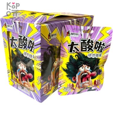 Кислая карамель Dushike Sour Candy - Кислота со вкусом Черники &mdash; Корейские товары для всей семьи(КорОпт)