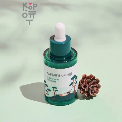 Round Lab Pine Calming Cica Ampoule - Успокаивающая сыворотка с экстрактом иголок сосны, 30мл.  