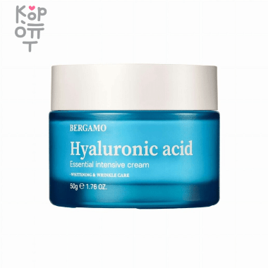 Bergamo Hyaluronic Acid Essential Intensive Cream - Крем для лица с Гиалуроновой Кислотой 50мл. — Корейские товары для всей семьи(КорОпт)