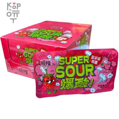 Кислая карамель Super Sour Candy - Кислый фрукт со вкусом Клубники &mdash; Корейские товары для всей семьи(КорОпт)
