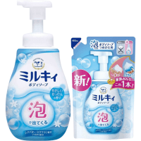 Cow Milky Foam Gentle Soap - Увлажняющее мыло пенка для тела, с маслом ши и скваланом, с нежным ароматом цветочного мыла