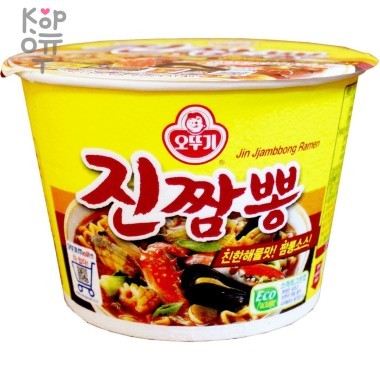 OTTOGI Лапша со вкусом морепродуктов (острая) Jin Jjambbong Ramen 115гр. &mdash; Корейские товары для всей семьи(КорОпт)