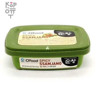 Паста соевая острая для мяса &quot;Daesang Seasoned soybean paste for meat (Spicy ssamjang)&quot; 170гр. — Корейские товары для всей семьи(КорОпт)