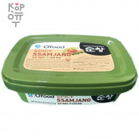Паста соевая острая для мяса "Daesang Seasoned soybean paste for meat (Spicy ssamjang)" 170гр.