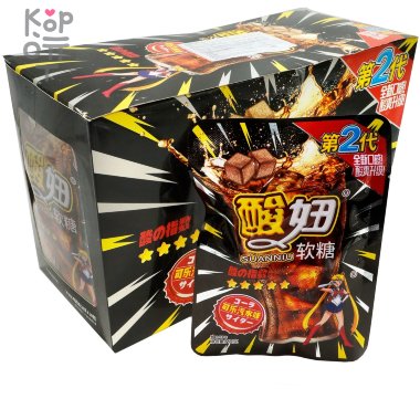 Кислая жевательная конфета Suanniu Sour Candy - со вкусом Кока Колы &mdash; Корейские товары для всей семьи(КорОпт)