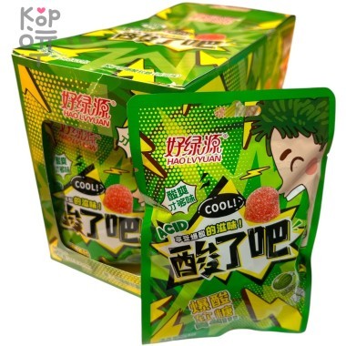Кислый мармелад Hao Lvyuan Delicious Охлаждающая кислота со вкусом Арбуза — Корейские товары для всей семьи(КорОпт)