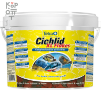 TetraCichlid XL корм для всех видов цихлид, крупные хлопья 10 л (ведро)