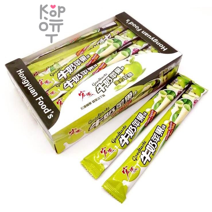 Тянучка со вкусом яблока и молока Goodtaste, 480гр.