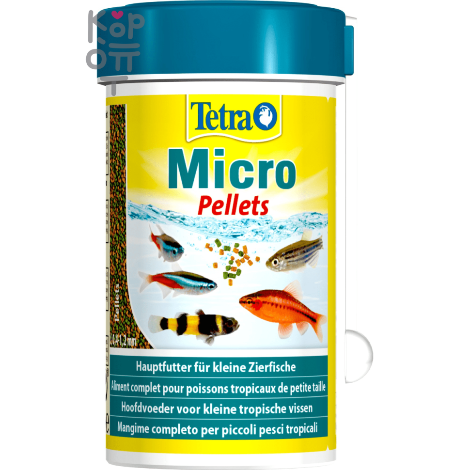 Tetra Micro Pellets корм для мелких видов рыб 100мл.