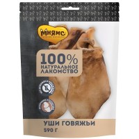 Мнямс лакомство для собак Уши говяжьи