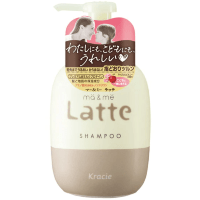 Kracie Ma&Me Latte Protein Milk Shampoo - Молочный увлажняющий шампунь для волос  490мл.