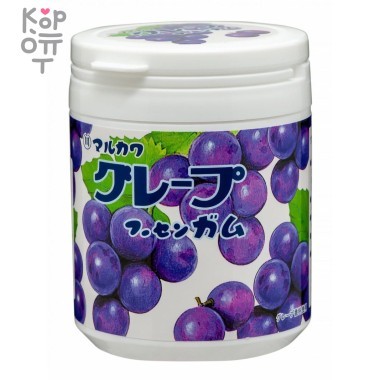 Marukawa Grape Marble Gum Bottle - Резинка жевательная со вкусом винограда, банка, 130гр. &mdash; Корейские товары для всей семьи(КорОпт)