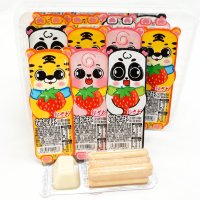 Печенье Dipping Sauce Cookie Bars Kids Finger Biscuits - Бисквитное печенье Зверята с нежным соусом, 28гр.