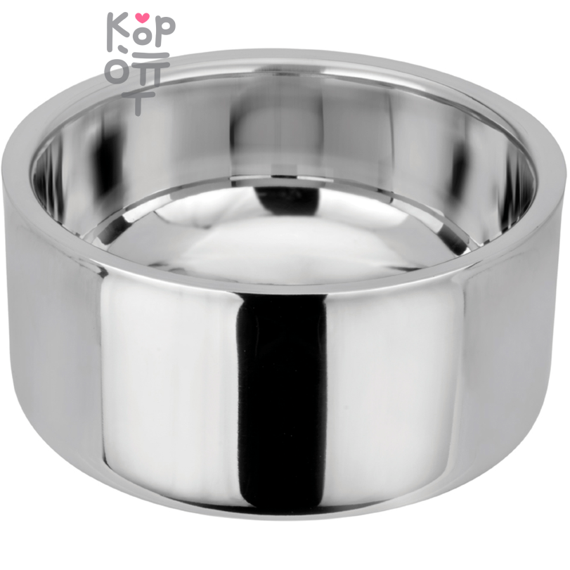 Миска Mr.Kranch Straight Line Bowl из нержавеющей стали с керамическим покрытием и нескользящим основанием.