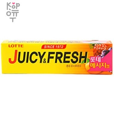 LOTTE JUICY FRESH - Жевательная резинка Фруктовый Микс, 26гр. &mdash; Корейские товары для всей семьи(КорОпт)