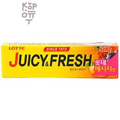 LOTTE JUICY FRESH - Жевательная резинка Фруктовый Микс, 26гр.