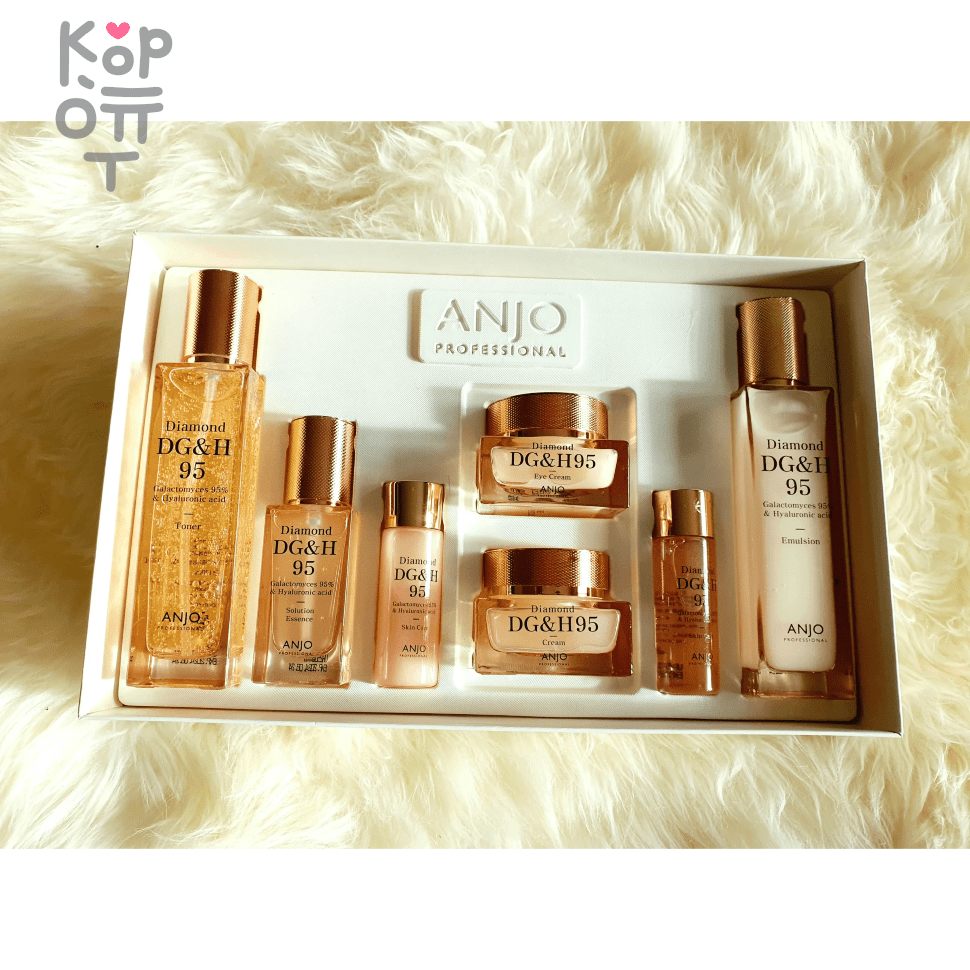 ANJO Diamond DG&H Skin Care 5-piece Set - Набор для ухода за кожей с  Алмазным экстрактом. по цене 5 468 руб. в интернет магазине Корейские товары  для всей семьи(КорОпт)