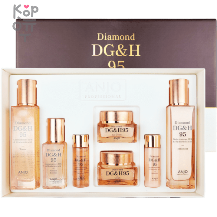 ANJO Diamond DG&H Skin Care 5-piece Set - Набор для ухода за кожей с Алмазным экстрактом., купить с доставкой на дом фото 1 — Корейские товары для всей семьи(КорОпт)