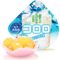 UHA CORORO Fruit Juice Gummy Yogurt - Жевательные конфеты, в японском стиле, с фруктовым соком и со вкусом Йогурта, 52гр.