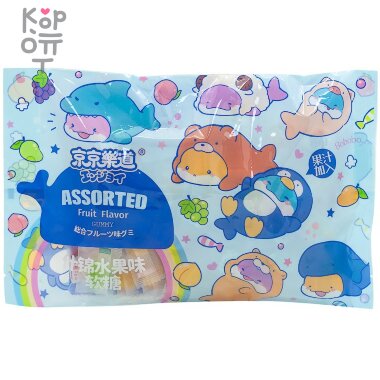GuandongLefen Assorted Fruit Flavor Gummy - Конфета желейная Фруктовое Ассорти 300гр. &mdash; Корейские товары для всей семьи(КорОпт)