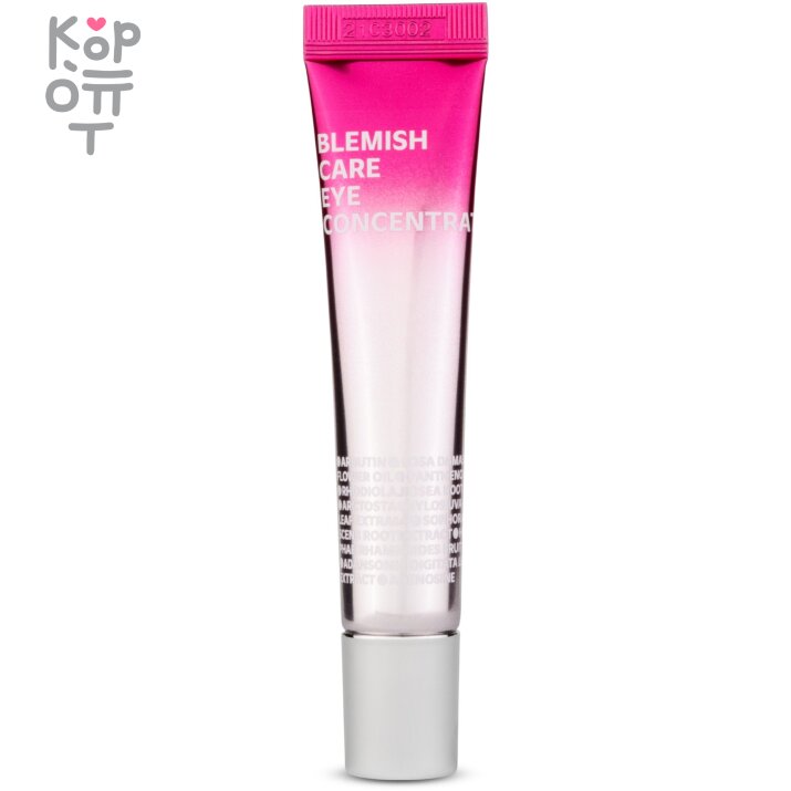 ISOI Blemish Care Eye Concentrate - Концентрат для ухода за кожей вокруг глаз с экстрактом Болгарской Розы 17мл. Крем ISOI Blemish Care Eye Concentrate — уходовое средство для регулярного использования; в товаре выделяются: масло ши, провитамин и медовое направление. В КорОпт можно подобрать свежие приходы азиатской косметики с хорошим остаточным сроком годности и собрать заявку по средствам регулярного ухода.