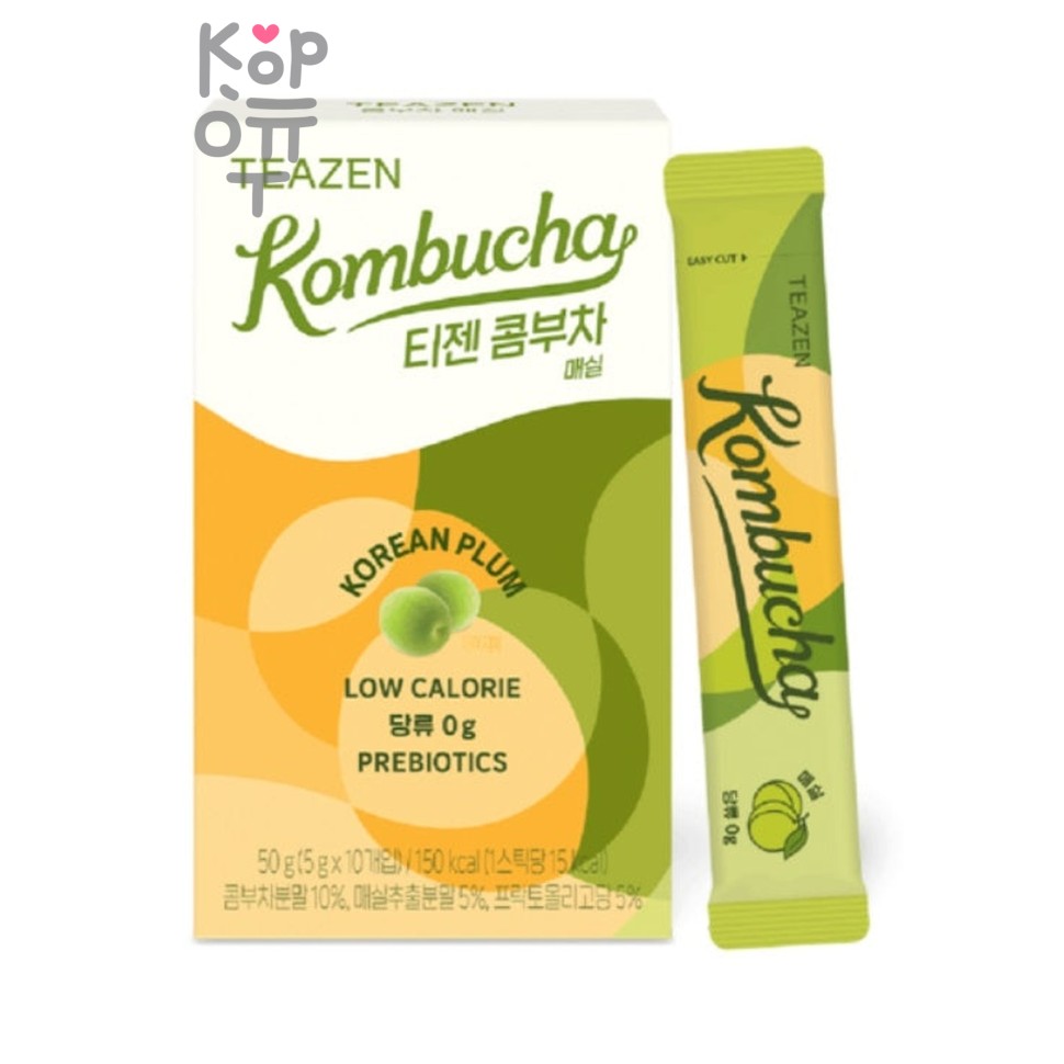 Чай (Комбуча), со вкусом Корейской сливы/Kombucha Korean Plum, Teazen