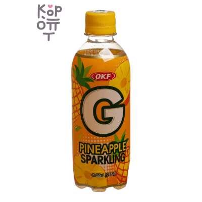 OKF Sparkling G Pineapple - Газированный освежающий напиток, ананас 355мл.