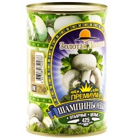 Шампиньоны целые Премиум, Золотая Долина, 425мл