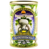 Шампиньоны целые Премиум, Золотая Долина, 425мл
