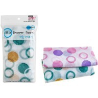 SUNG BO Мочалка для душа Circle Shower Towel - №178 28 см × 100 см средней жесткости, нейлон, полиэстер
